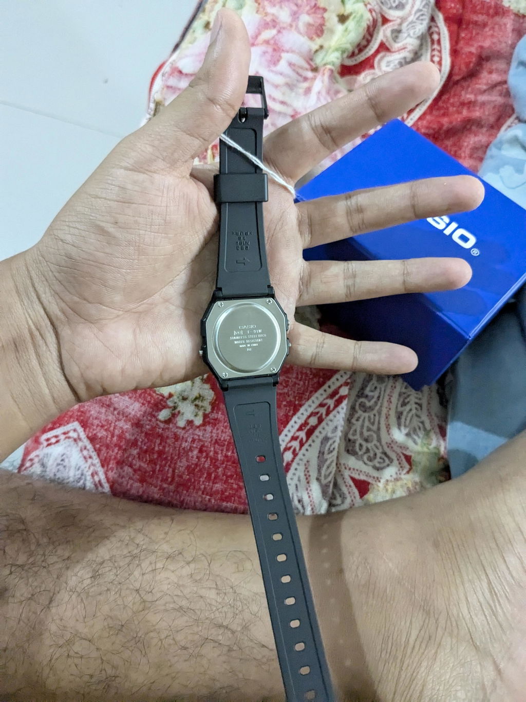 Casio Vintage Digital Resin Belt Watch F-91W-1DG