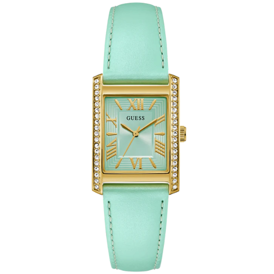 GUESS Green Gold Tone Analog Ladies Watch - GW0875L1