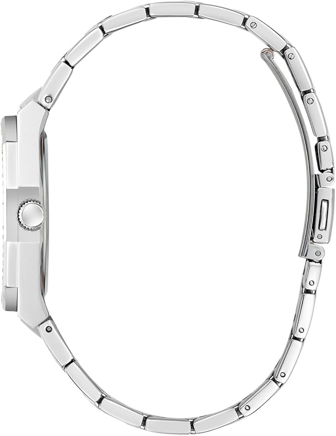 Side profile of Guess Desire watch showing case and crystal-set bezel