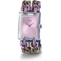 Guess GW0669L2 watch side view showing stainless steel case profile with chainlink strap