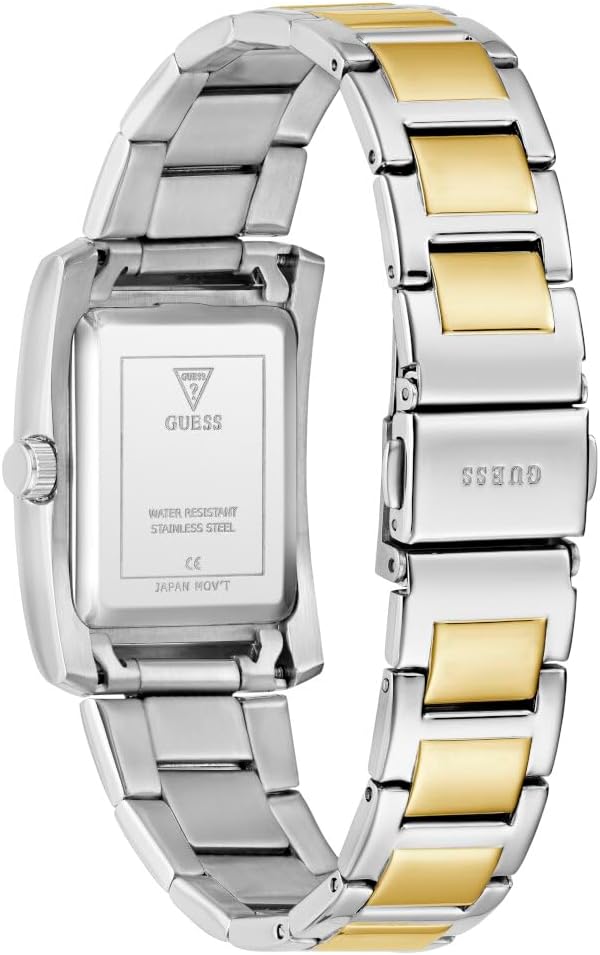 Watch caseback showing stainless steel case and water resistant engraving